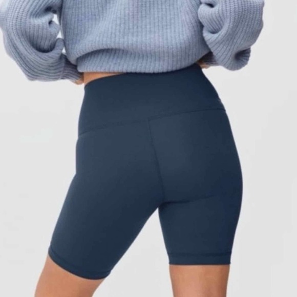 Everlane Perform Bike Activewear Exercise Shorts Blue Size Small - Picture 5 of 9